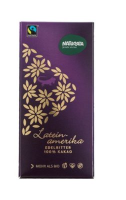 【Naturata】拉丁美洲100%頂級 無糖黑巧克力(80g/片)