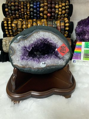 💎萬玉晶品💎 天然烏拉圭紫水晶圓洞