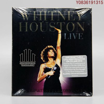 爆款CD.唱片~Whitney Houston Live Her Greatest Performances CD+DVD [U]
