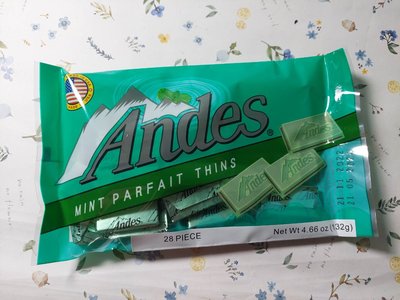 美國Andes 安迪士雙薄荷可可薄片28片/132g(效期2025/01/01) 市價110元特價75元
