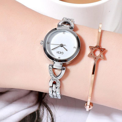 現貨女士手錶腕錶GEDI新款韓國時尚學生石英錶 潮流閨蜜小錶盤女錶 精致鑲鉆女錶