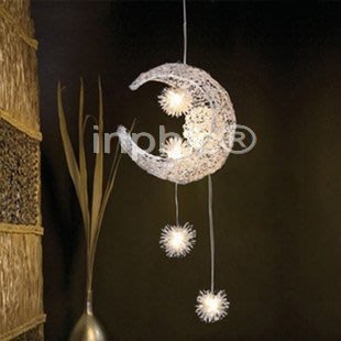 INPHIC-時尚溫馨鋁絲吊燈餐廳燈吧檯燈【星星月亮】