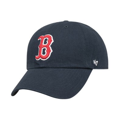 【現貨免運】47brand帽子mlb波士頓紅襪隊鴨舌帽女軟頂遮陽帽男新款情侶棒球帽
