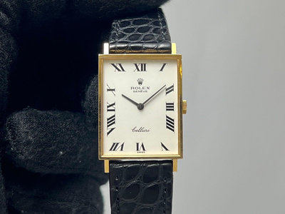 【黃忠政名錶】勞力士 Rolex J3484 28.5x22.5mm  手上鍊cal.1600 18k原裝錶頭 約1966年生產 品相保存9成新 附原裝GF錶扣