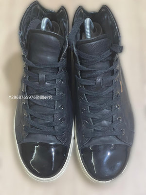 愛步真皮高幫鞋男鞋40碼  鞋子男搭潮鞋系帶高幫鞋  High Top Fashion Sneaker  柔酷8號系列40923【二手】 飾品 藝術 裝飾