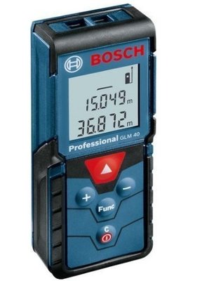 【合眾五金】『含稅』贈工具袋GLM 40 可轉換台尺坪數 雷射測距儀 BOSCH 博世 保固一年 實體店面安心購買