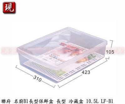 【彥祥】 KEYWAY 聯府 名廚B1長型保鮮盒 密封盒 冷藏盒 儲存罐 保鮮罐 105L LF-B1