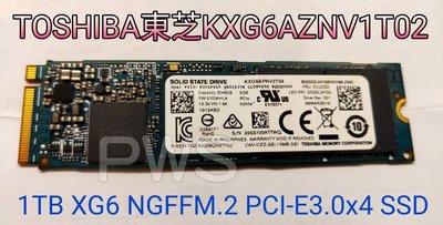 ☆【TOSHIBA 東芝 KXG6AZNV1T02 1TB XG6 NGFF M.2 PCI-E3.0x4 SSD】☆