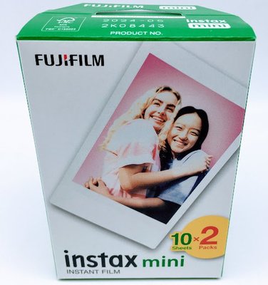 富士 FUJIFILM instax mini FILM 空白底片 拍立得底片 相紙 空白 白邊 軟片 底片 馬上看 一盒20張