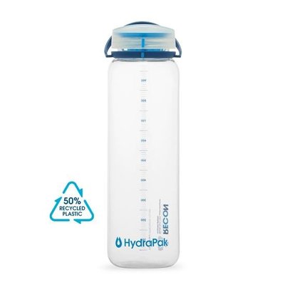 【HydraPak】RECON【1L】運動水壺【藍】1000ml 大口徑 可回收成分 戶外水瓶 Tritan 無BPA