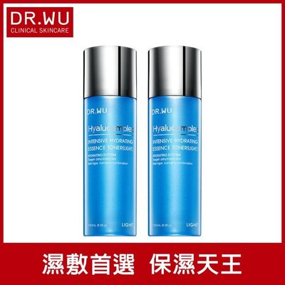 【DR.WU 達爾膚】玻尿酸保濕精華化妝水150ML(清爽型-2入組)