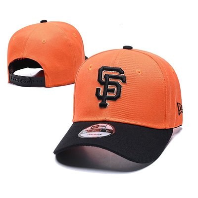 【熱賣精選】舊金山巨人隊 潮牌 MLB精品時尚帽子 潮男潮女潮流 潮帽 高品質棒球帽 橘色黑色