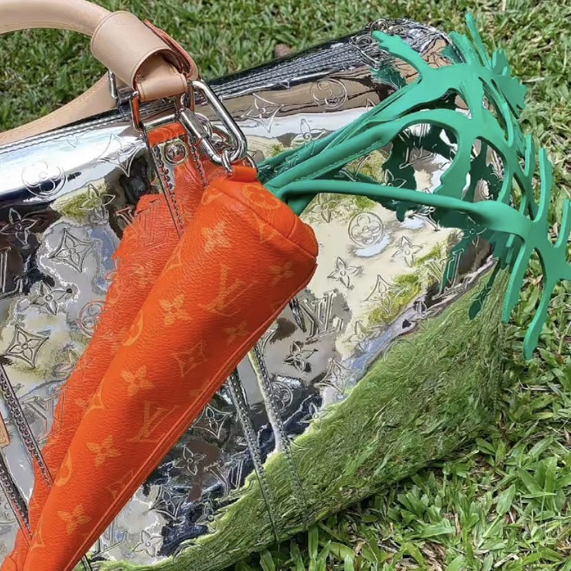 SAINT on X: Louis Vuitton Carrot Pouch by Virgil Abloh