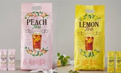 現貨👉韓國🇰🇷NO BRAND 冷熱飲水果茶♦水蜜桃紅茶/檸檬茶(1包/14g)🔺單包下單處