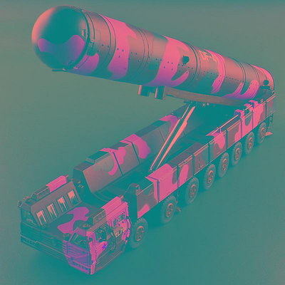 東風41核導彈發射車運輸車DF41軍車合金軍事汽車模型玩具軍人禮物