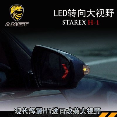 Hyundai現代 STAREX 后視鏡LED大視野 改裝韓國進口專用帶燈轉向 高品質
