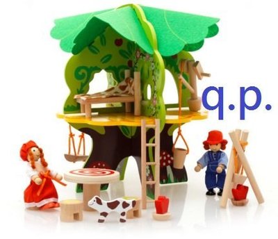 木製玩具 扮家家酒 兒童益智遊戲房子 木偶 娃娃屋 居家客廳櫥窗裝飾 展示屋 組裝樹木房屋 木質模型公仔 小孩生日禮物