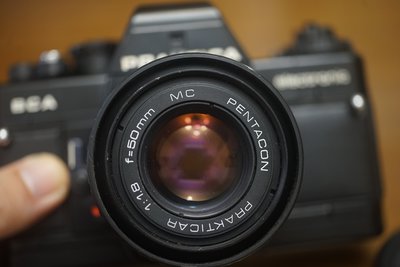 【售】德國製單眼入門輕巧一機一鏡 Praktica BCA P/B接環 相機+Pentacon MC 50mm F1.8