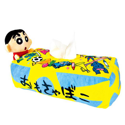 造型絨毛面紙盒-蠟筆小新 Crayon Shin Chain クレヨンしんちゃん Teas Factory 日本進口正版