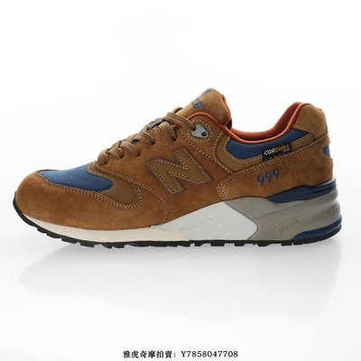 New Balance NB999“麂皮深棕深藍橙”復古戶外經典慢跑鞋　ML999BC　男鞋