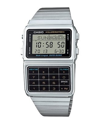 【金台鐘錶】CASIO卡西歐 DATABANK 計算機系列 25組電話記憶 復古潮流錶款 DBC-611-1