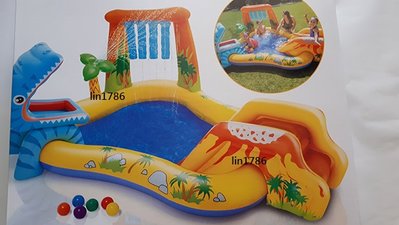 INTEX57444 原廠 叢林冒險樂園溜滑梯遊戲池 兒童戲水池 幼兒游泳池 玩水池 兒童球池 含運價