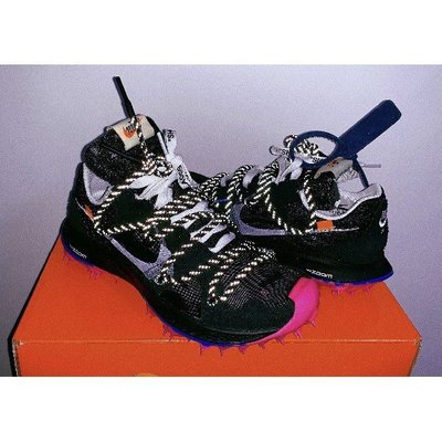 【正品】聯名OFF-WHITE x 耐克Nike Zoom Terra Kiger 5 釘 黑粉 步 CD8179慢跑鞋