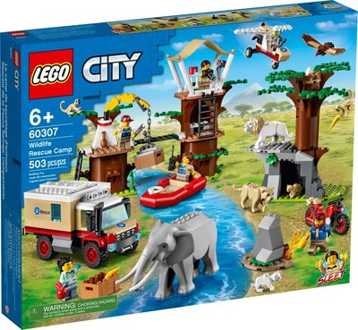 【樂GO】樂高 LEGO 60307 野生動物救援營 樹屋營地 CITY 城市系列 積木 盒組 禮物 原廠正版 全新未拆