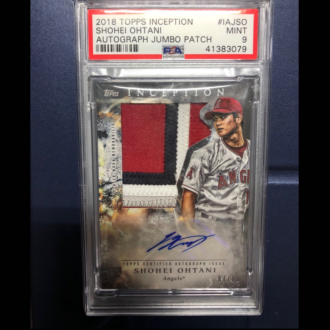 Topps Inception Ohtani Jumbo Patch Auto Rc Psa9 （4 colors)RPA