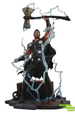 BOxx潮玩~正版Diamond Select  Marvel Gallery: 復仇者聯盟無限之戰 雷神索爾雕像