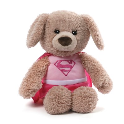 預購 美國帶回 Gund 正品 女版超人 Supergirl 可愛泰迪熊 絨毛娃娃 寶寶最愛 玩具 布偶 娃娃 生日禮