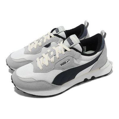 =CodE= PUMA RIDER FV RETRO REWIND 麂皮復古休閒鞋(白灰黑) 390168-02 男女