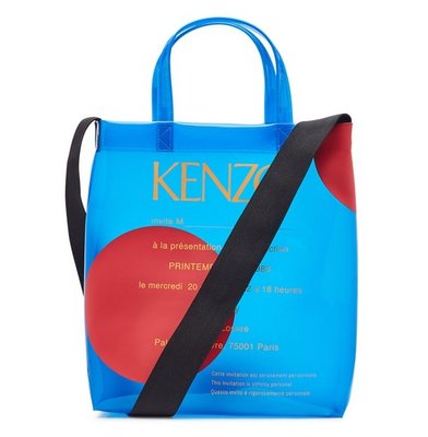 國際代購 KENZO 夏日清涼果凍印花海洋藍矽膠托特肩背包 現貨