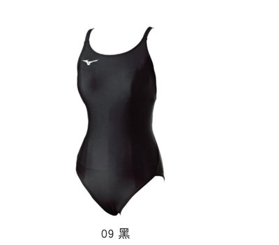 MIZUNO 美津濃 BASIC 女性連身泳衣 運動泳衣 A85EB75009 黑色