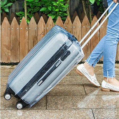 ✤拍賣得來速✤26吋行李箱透明加厚耐磨防水保護套 拉桿箱套 旅行箱套