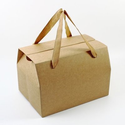 【 天愛包裝屋 】  M型素牛皮無印手提紙盒、茶葉盒、糖果盒、蛋捲盒