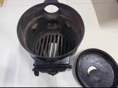 （二手）——日本早期37斤鑄鐵茶道爐  取暖爐 碳爐 古玩 擺件 老物件【萬寶閣】1862