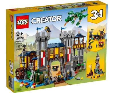 【正版現貨】 樂高 LEGO 創意百變系列3合1 中世紀古堡 31120 城堡 市集
