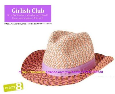 【Girlish Club】美國㊣Crazy 8女童M-L可愛編織帽(c396)amber gap next二九一元起標