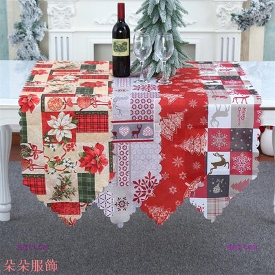 Aqtten 35 * 180cm 聖誕桌旗宴會假日派對家居裝飾桌布聖誕節裝飾品