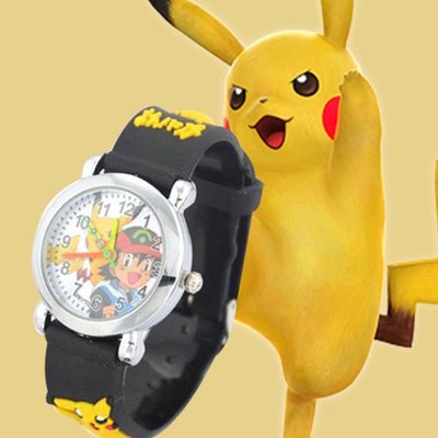 寶可夢 電子手錶兒童玩具表學生防水手錶卡通動漫彩色手錶
