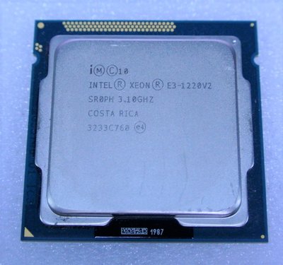 ~ 駿朋電腦 ~ Intel XEON E3-1220V2 3.1GHZ 1155腳位 CPU不支援內顯 $800