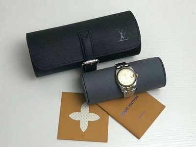 Suki~新款十字紋 lv 手錶旅行袋 錶盒 便攜裝 老花 格子 十字紋等