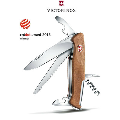 瑞士 維氏 Victorinox Ranger Wood 55 胡桃木 瑞士刀 10用   0.9561.63