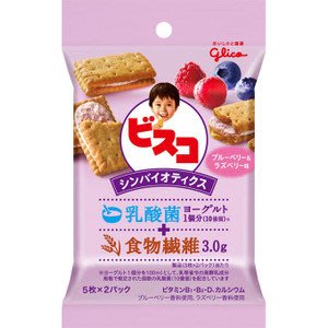 大賀屋 Bisco Synbiotics藍莓 覆盆子 口味 莓果 餅乾 零食 日貨 正版 授權 J00030376