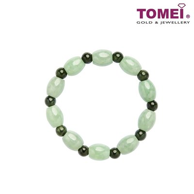 Tomei Palace Grace 混合綠色翡翠手鍊 (JM-YU TONG)~隨意飾品