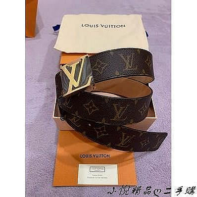 二手購LV 皮帶 老花 M9608 M9608S Monogram帆布 100公分 可到40腰