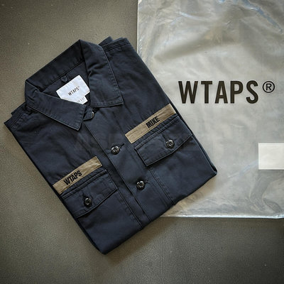 ♤ASENSERI♤ WTAPS BUDS LS SHIRT COTTON RIPSTOP 定番款軍式風格襯衫