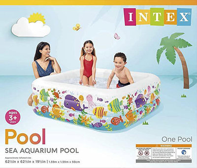 INTEX 57471嬰幼兒戲水池大號加厚水池兒童充氣游泳池海洋球池