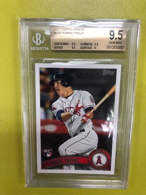 2011 Topps Update Mike Trout rc BGS9.5